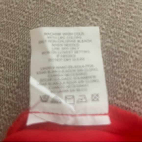 XOXO Blouse with Flare sleeves.Slit Through Sleeve and Key Hole neckline. Size S - Picture 8 of 8